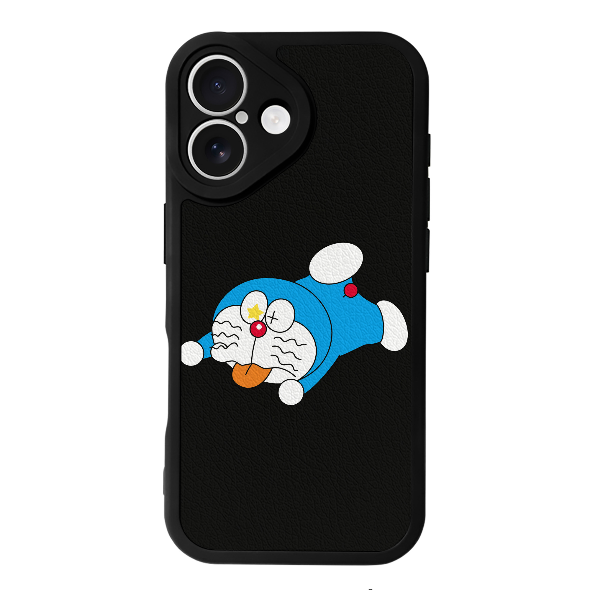 （画像用） ドラえもん Doraemon 【iPhone 16シリーズ対応】シリコンスマホケース（レザー調） 材質：シリコン